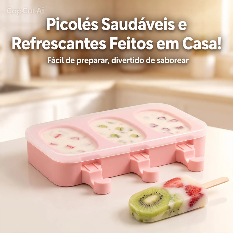 Forma de Picolé de Silicone - FrescorMix Silicone™