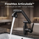 Torneira 1080° com Duplo Jato - FlowMax Articulada™