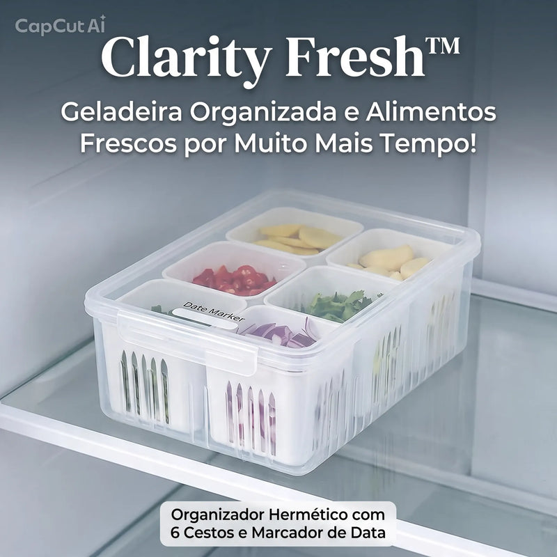 Alimentos Sempre Visíveis e Organizados - Clarity Fresh™