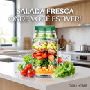 Copo Fitness com Molheira -  FreshGo Salad Cup™