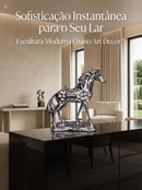 Escultura Moderna em Gesso - Ébano Art Decor™