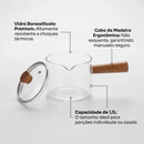 Panela de Vidro -  1,1 Litro - CrystalCook Glass™