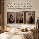 Quadros Trio Luxo Dourado -  Maison Aurea™