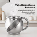 Jarra Infusora de Vidro 750 ml -  InfusaGlass Elegance™