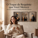 Quadros Trio Luxo Dourado -  Maison Aurea™
