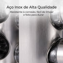 Porta Tempero Giratório em Aço Inox - SpinChef Inox 360™