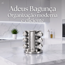 Porta Tempero Giratório em Aço Inox - SpinChef Inox 360™