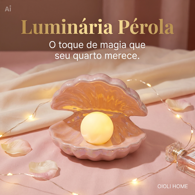 Luz Noturna Decorativa Pérola - NACRE ✧