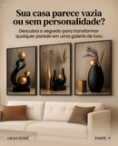 Quadros Decorativos Trio  com Escultura Dourada Luxo (FRETE  GRÁTIS)