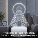 Luminária  para mesa 3D - nossa senhora