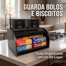 Porta Pães com Porta Chá - Paniê Duo ✨