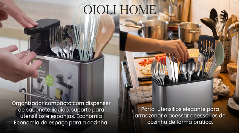 Lava louça e organizador de panela
