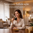 Xícaras Elegantes com Pires Premium - Élysée Café Collection™