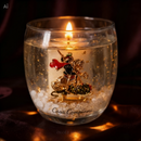 Vela com símbolo religioso (Nossa senhora)