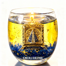 Vela com símbolo religioso (Nossa senhora)