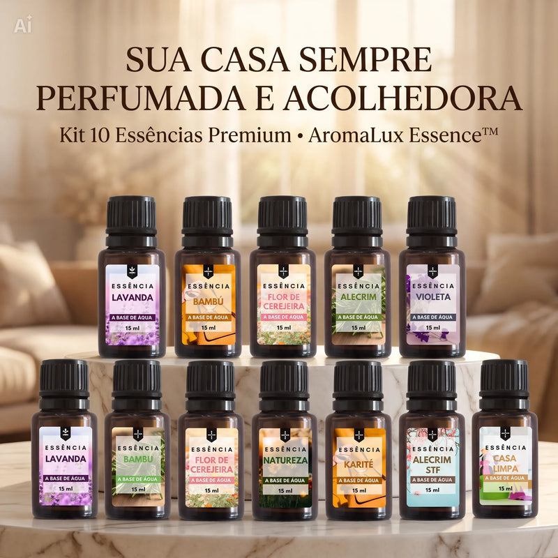 Aromas Premium para Todos os Ambientes - AromaLux Essence™