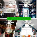 Kit Ventilador LED Silencioso - BreezeLume Duo™