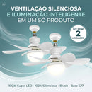 Kit Ventilador LED Silencioso - BreezeLume Duo™