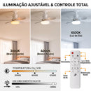 Kit Ventilador LED Silencioso - BreezeLume Duo™