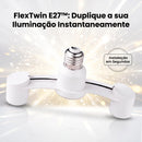 Adaptador Duplo para Lâmpadas -  FlexTwin E27™
