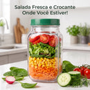 Copo Fitness com Molheira -  FreshGo Salad Cup™