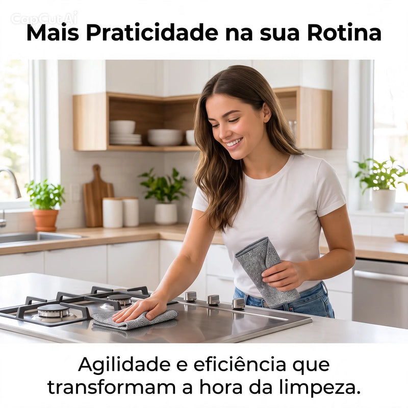 Pano Inox Para Limpeza - CleanSteel Magic™
