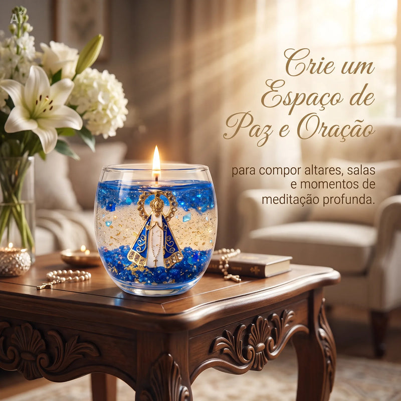 Vela Decorativa com Símbolo Sagrado - Luz Sagrada Collection✧