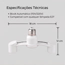 Adaptador Duplo para Lâmpadas -  FlexTwin E27™