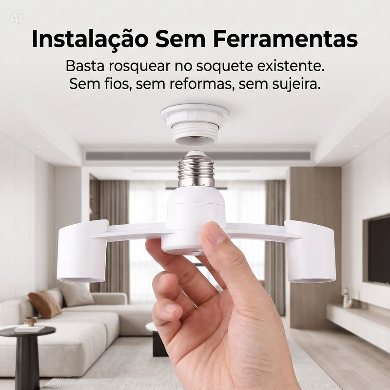 Adaptador Duplo para Lâmpadas -  FlexTwin E27™