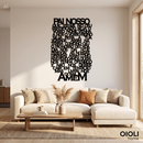Quadro Pai Nosso 51 cm  x 37 cm