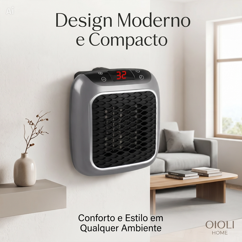 Mini Aquecedor Portátil 110V - HeatPlug Comfort™
