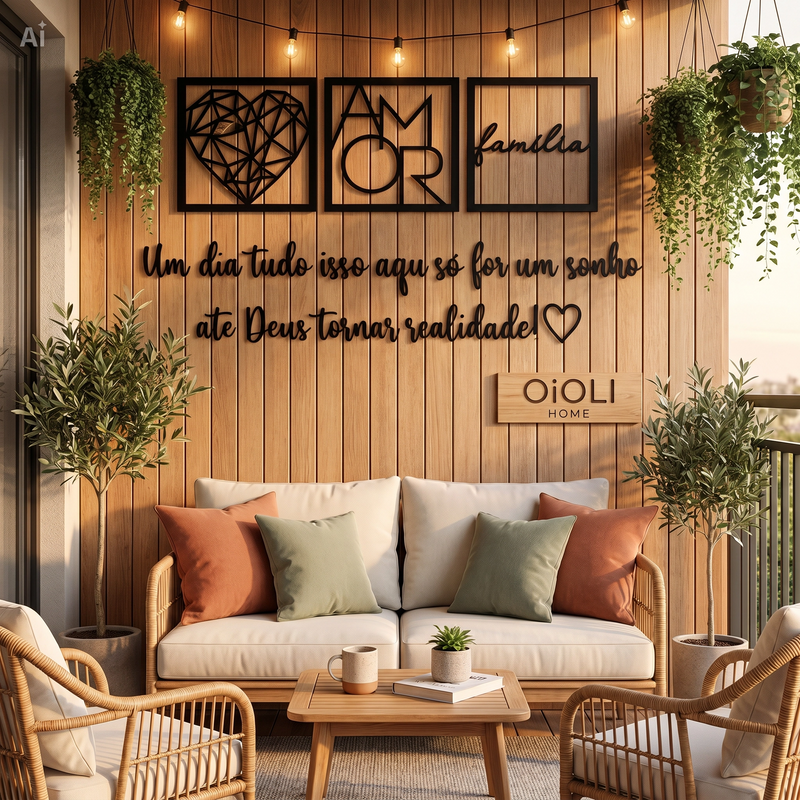 Kit 3 Quadros
