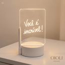 Luminária de led para mensagens especiais