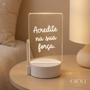 Luminária de led para mensagens especiais