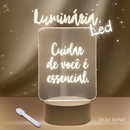 Luminária de led para mensagens especiais