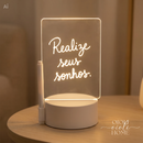 Luminária de led para mensagens especiais