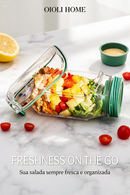Copo Fitness com Molheira -  FreshGo Salad Cup™