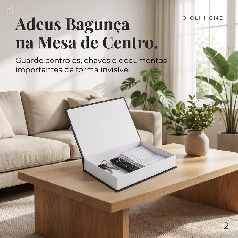Caixa Livro Decorativa 3 Peças - Trio Livrê Decor
