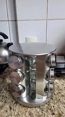 Porta Tempero Giratório em Aço Inox - SpinChef Inox 360™