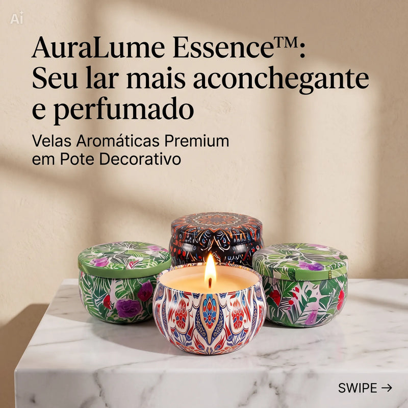 Vela Aromática em Pote - AuraLume Essence™