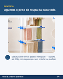 Varal Grande com Rodinhas - AeroDry Flex 3X™