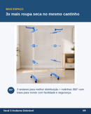 Varal Grande com Rodinhas - AeroDry Flex 3X™