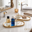 Bandejas luxo espelhadas ( kit com 2)